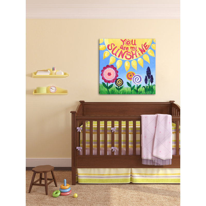 «Sunshine Flowers», reproduction sur toile tendue, H 18 po x l 18 po