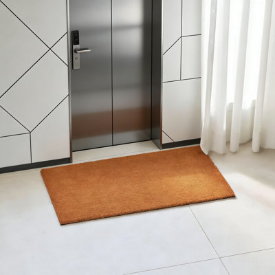 Coco Coir Door Mat Heavy Duty Backing 17X30 Plain 1 Pack