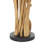 Teak Wood Handmade Tall Tree Branch Floor Decorative Brown Candle Holder with Black Metal Accents-391881888
