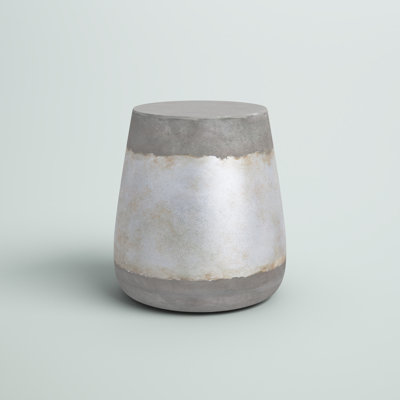 Concrete Top End Table