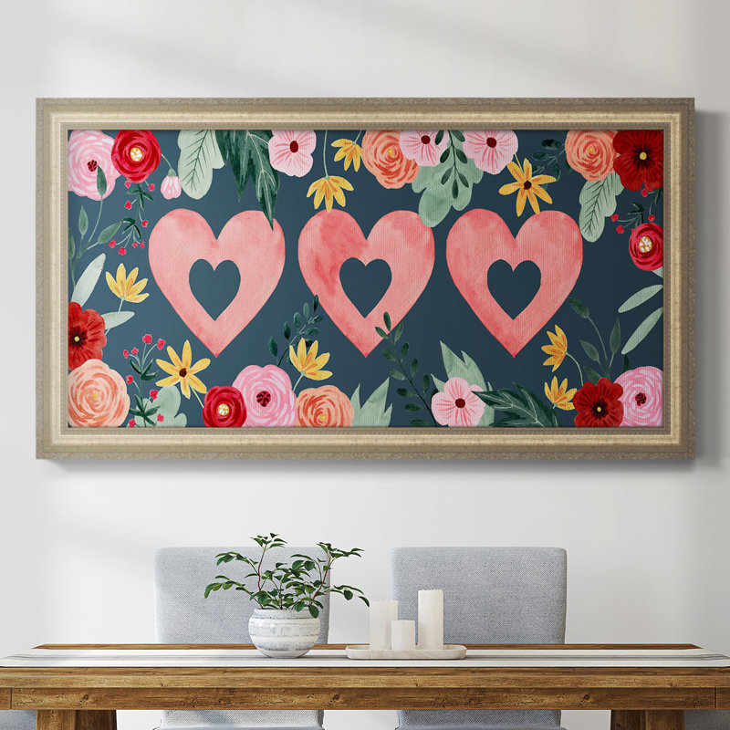 Collection Sweet Hearts - impression sur toile simple, H 25 po x l 45 po x P 2,5 po