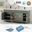 Ensemble de meuble-lavabo sur pied 72 po avec plateau en résine Breonica, peint à la main, assemblage requis-309421648