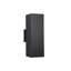 Appliques murales d'extérieur 18 pouces vers le haut et vers le bas, appliques murales extérieures modernes imperméables, base Max 75W E26, aluminium, noir mat, homologué ETL-373189710