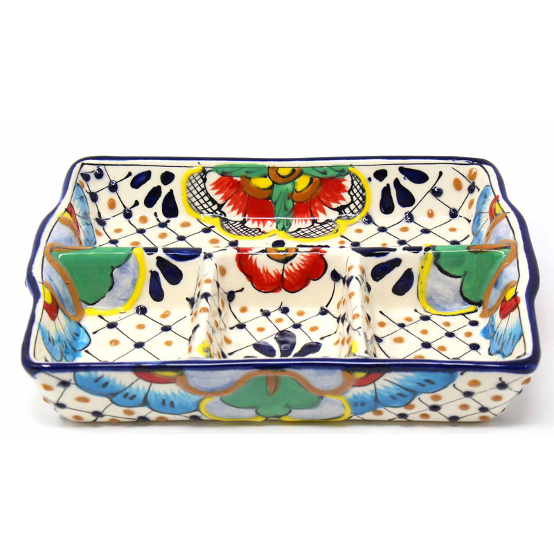Charlton Home® Camargue Ceramic Divided Serving Dish