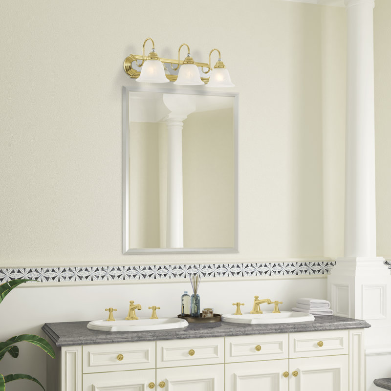Belmont 3 - Light Dimmable Vanity Light, Polished Brass