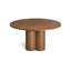 4 Quarter Round Solid Wood Dining Table-1356538493-1356538495