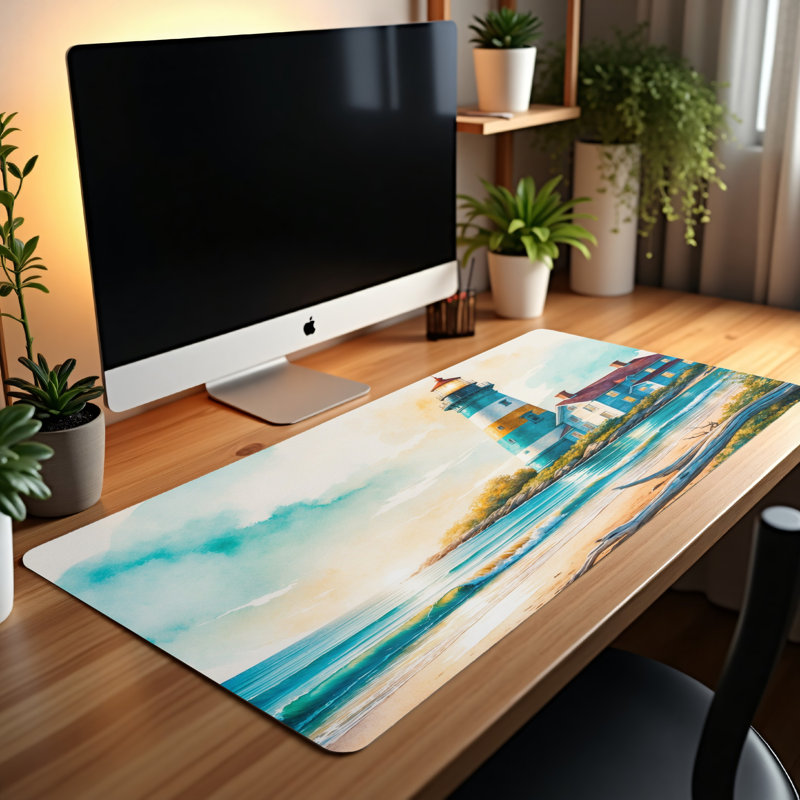 Polyester Desk Pad, 31.5x15.5