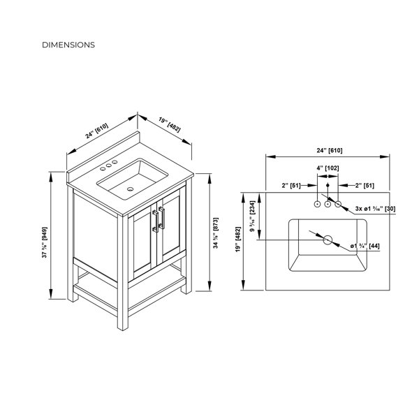 Dimensions du produit
