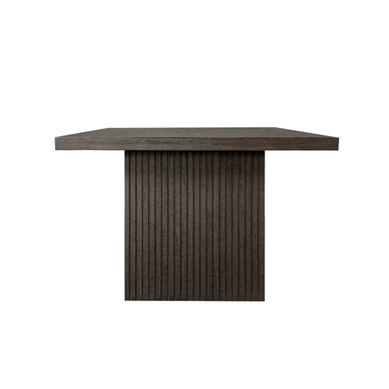 Patterson Solid Oak Dining Table, Dark Espresso Oak