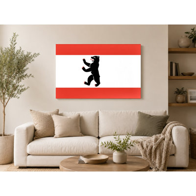 Drapeau de la ville de Berlin, art mural officiel sur toile