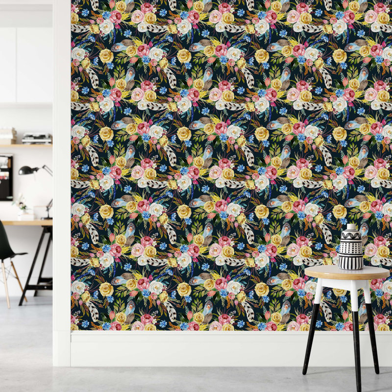 Floral Tile, 2.08' W x 18.75' L