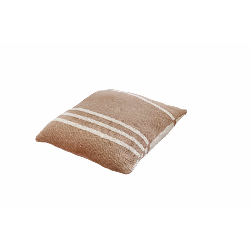 Housse et insert de coussin réversible en coton, Naturel