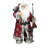 24" Snowflake Santa Claus with Staff and Mittens Christmas Figure
