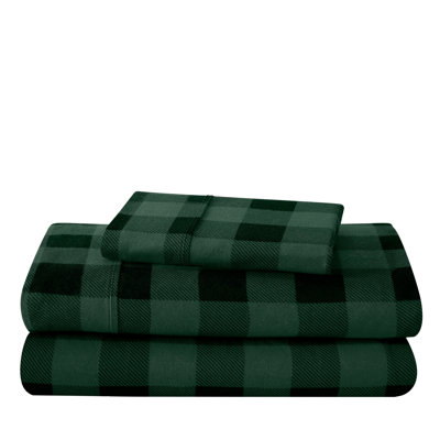 Flannel Plaid Sheet Set