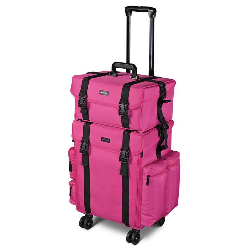 Fabric Makeup Organizer, Deep Pink