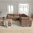 6 - Piece Upholstered Sectional With Ottoman-340326541