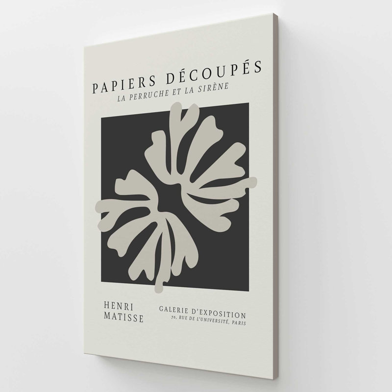 La Perruche de Matisse, H 54 po x l 36 po x P 1,25 po, Toile tendue