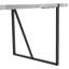 Minimalist Retro Dining Table Set With Textured Top And 6 Upholstered Chairs
