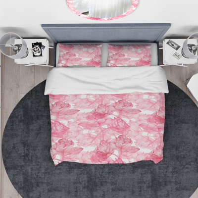 Farmhouse / Country Polyester Floral Duvet Cover