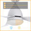 Silas 44'''' Smart Ceiling Fan With Remote, Light Kit IncludedWorks With Google Assistant And Amazon Alexa,Siri Shortcut.