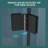 32"W X 72"H Fold Frameless Shower Door With Tempered Glass, 1/4" (6 Mm)-123404458