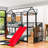 Galatia Kids Bed with Slide and Storage Stair-778586014