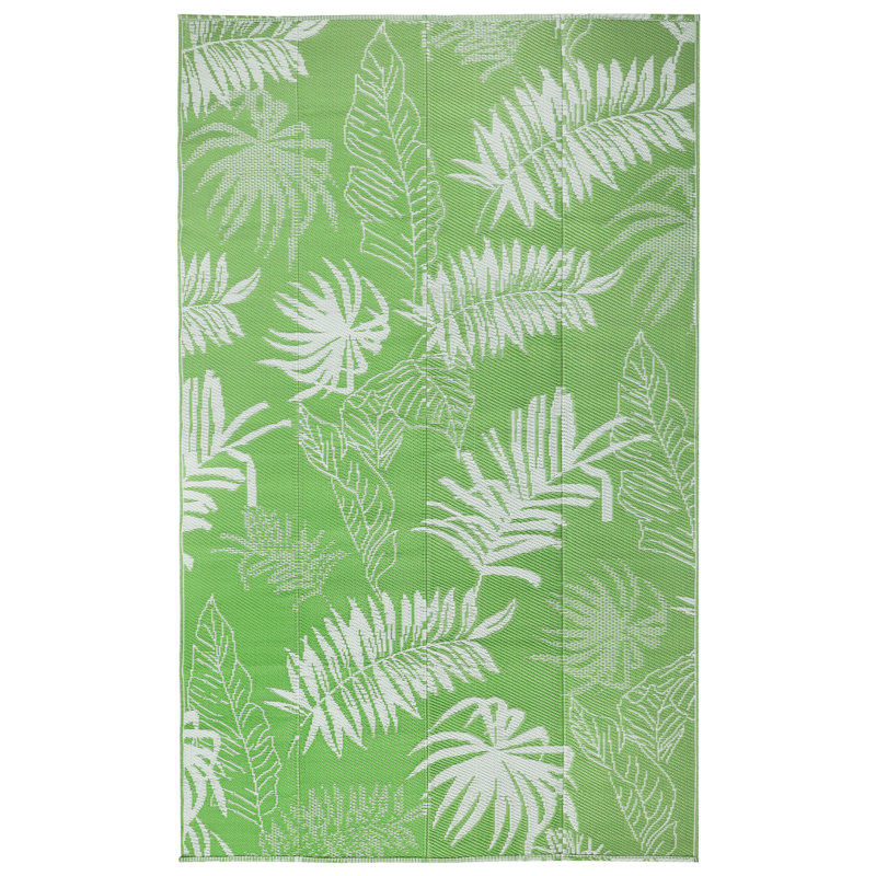 Tapis d'extérieur imperméable et réversible en plastique pour camping-car, terrasse, terrasse, Rectangle 6 pi x 9 pi