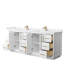 Ensemble de meuble-lavabo double 84 po Strada_Carrara-79721226-79721223-97966077