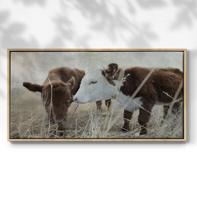 Two Friends- Framed Gallery Wrapped Canvas -Ready to Hang