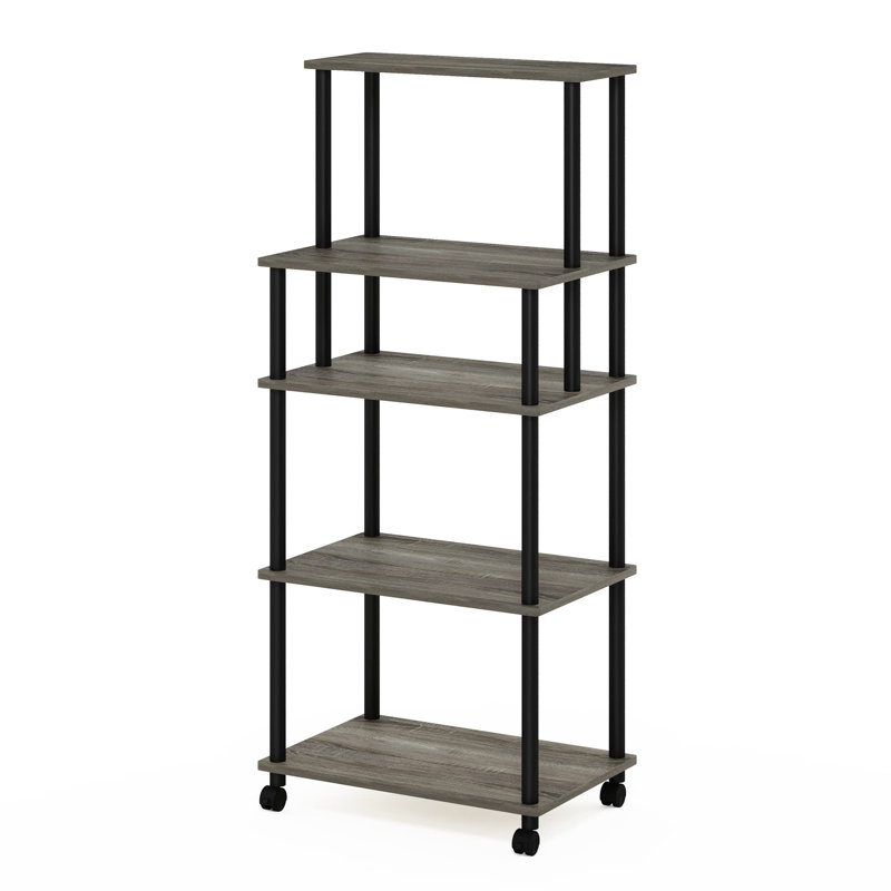 Bakers Rack with Wheels, French Oak Grey