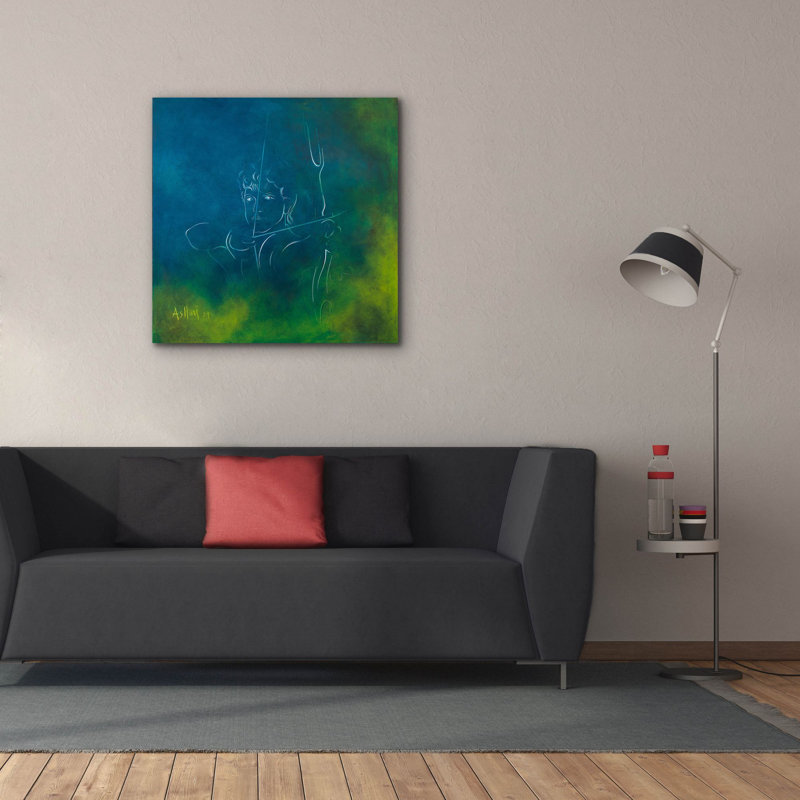 'Sagittarius' by Sam Asllani, Canvas Wall Art, 37" H x 37" W x 1.5" D