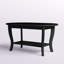 Table basse ovale 36 "avec tablette Carbin-598350989