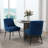 Dinnington Velvet Upholstered Side Chair With Legs-1327015325