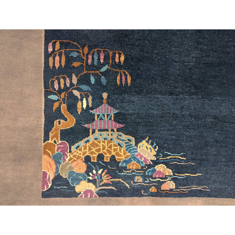 Tapis de style Art déco chinois antique