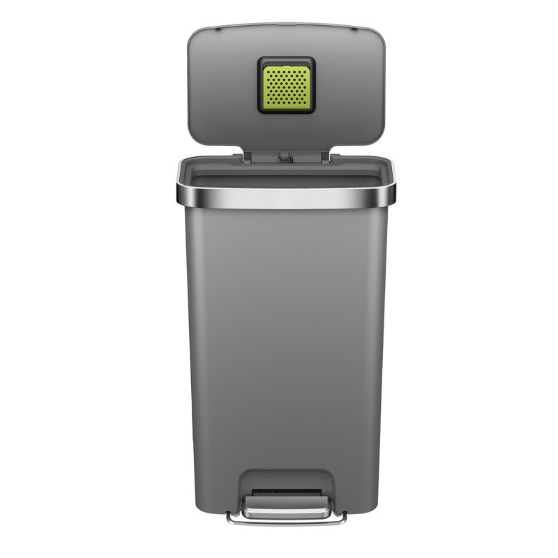 Poubelle de cuisine en plastique 45L / 11,9 gallons Hana, Gray