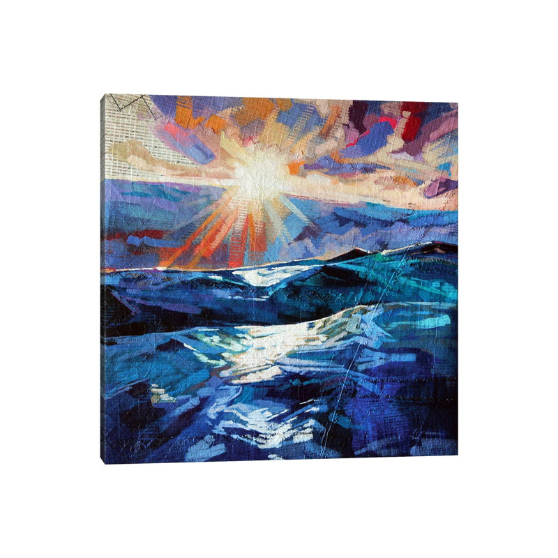 Stormy Seas At Tullan by Kevin Lowery - Wrapped Canvas Painting, 66.04 cm H x 66.04 cm W x 1.91 cm D