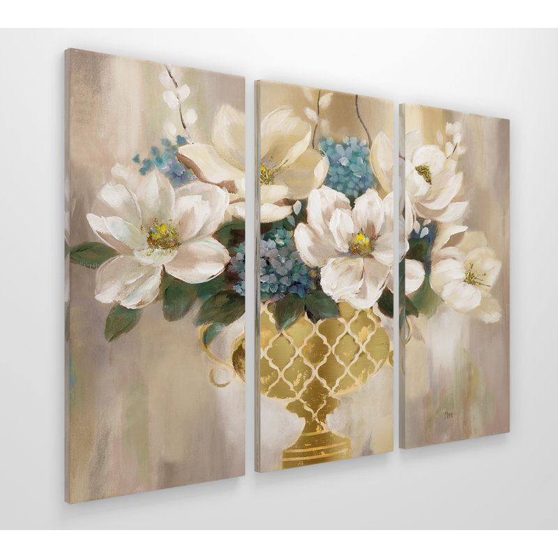 " Southern Magnolia " 3 - Pieces, 24" H x 36" W x 1.5" D