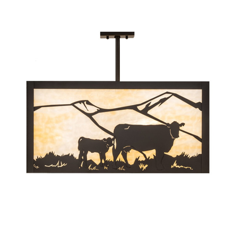 Ungar Glass Semi Flush Mount