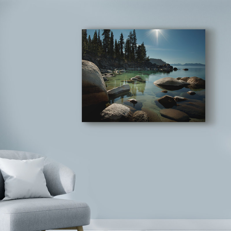 « céleste over tahoe », reproduction de photo sur toile tendue, H 35 po x l 47 po x P 2 po
