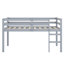 Lit mezzanine en bois avec échelle-1450561990