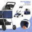 Poussette pliable 3-en-1 avec panier de rangement pour chien-93312231