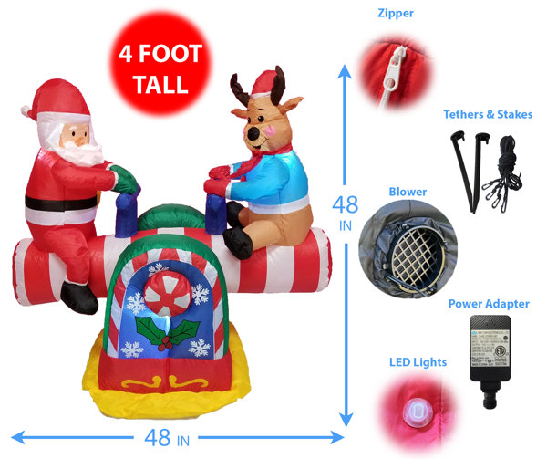 6pcs 10-inch Christmas & New Year Cartoon Decorated Reusable Pet