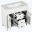 Dimassino 35.90'' Single Bathroom Vanity with Resin Top-1214023615