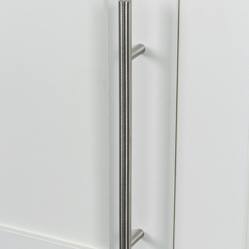 Armoire de rangement murale empilable blanche de P 15,42 po x l 36,43 po de largeur H 19,24 po, à utiliser comme meuble télé ou armoire de cuisine supplémentaire en blanc, montée, avec tablettes mobiles et 6 arrêts de hauteur