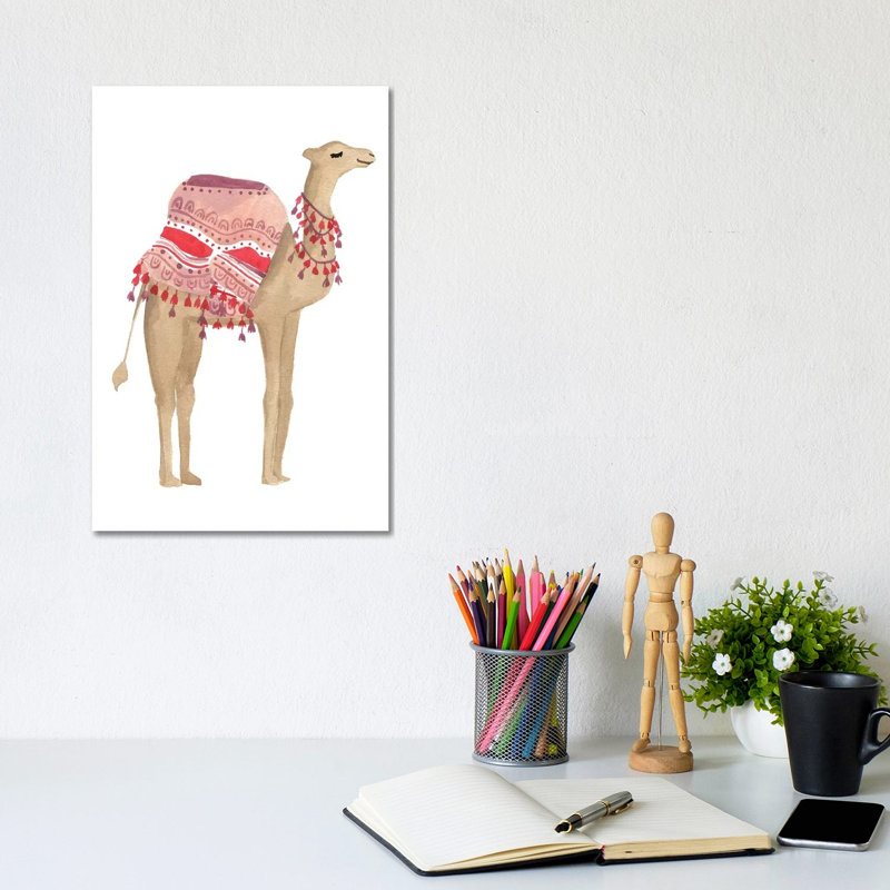 Happy Camel I 1 Piece Wall Art on Canvas, 20.32 cm H x 30.48 cm W, Canvas