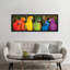 «Rainbow Parrots», impression sur toile tendue-28760822-72602540