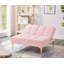 Futon convertible pour canapé-lit simple avec pieds robustes en métal, idéal pour les petits espaces et une utilisation multifonctionnelle dans les appartements et les studios