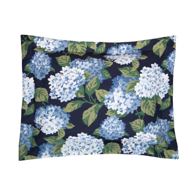 Summerwind Blue Floral 100% Cotton Sham