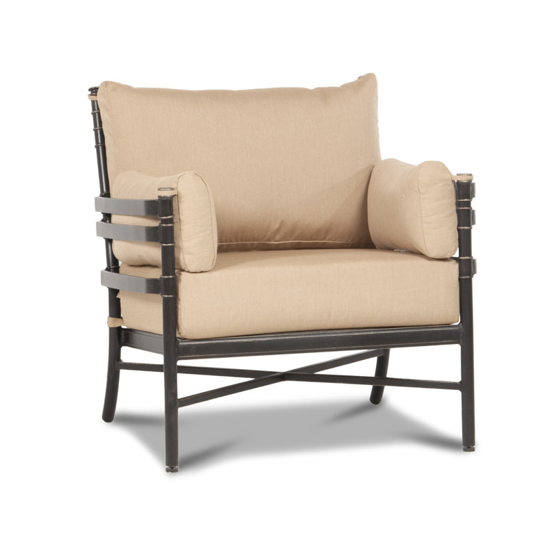 Lancaster Outdoor Armchair, Canvas Heather Beige Sunbrella® Canvas