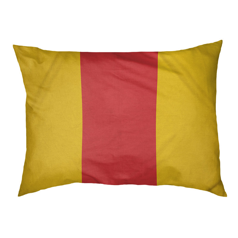 Coussin d'extérieur pour chien Maryland, Jaune / rouge / jaune, Très grand (l 50 po x P 40 po x H 17 po)